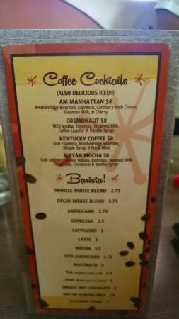 drink menu   Picture of Snooze an A.M Eatery, Fort Collins ...