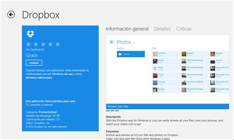 Dropbox para Windows 10  Windows    Descargar