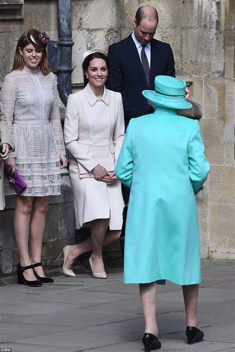 Duchess of Cambridge at Easter Sunday church service in ...