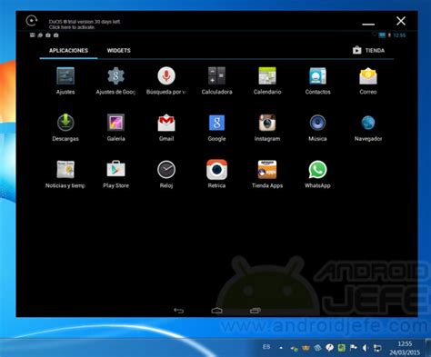 DuOS: instalar Android para Windows 7, 8, 8.1 • Android Jefe