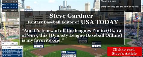 Dynasty League Baseball Online   Baseball Simulation from ...