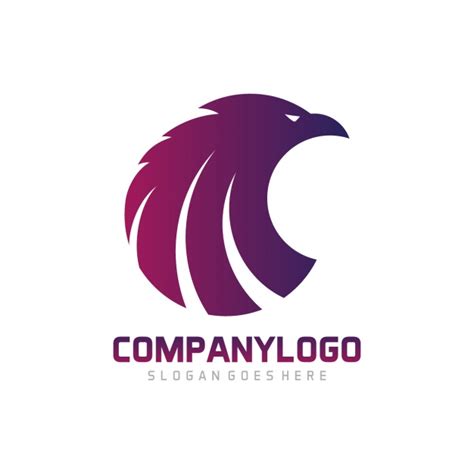 Eagle shape logo template design Vector | Free Download