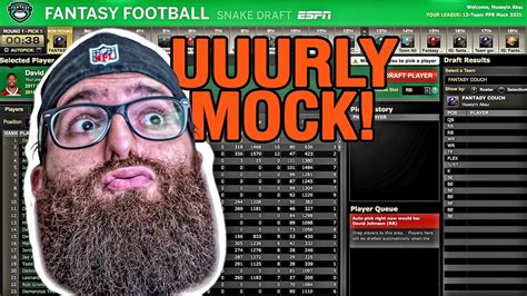 Early Fantasy Football Mock Draft 2017 ESPN   YouTube