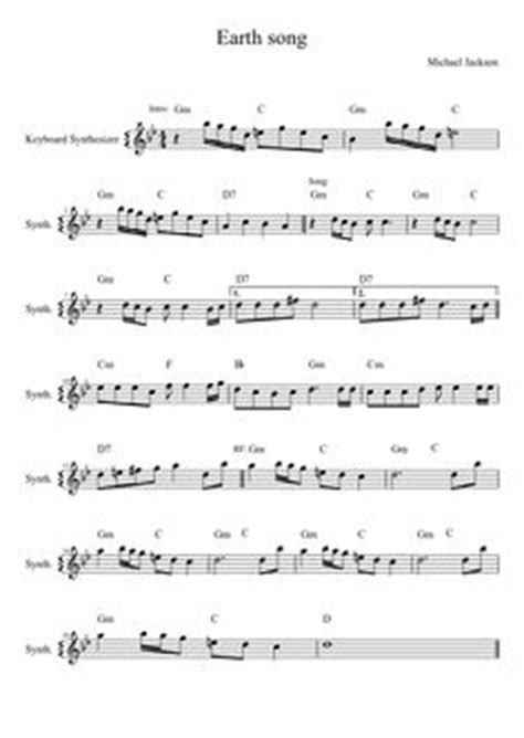 EARTH SONG | MuseScore | noten | Pinterest | Earth and Songs