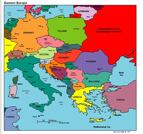 Eastern Europe Political Map | Vacations in Eastern Europe ...