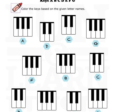 Easy piano worksheet for beginners! | Music Alphabet ...