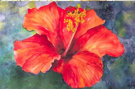 Easy, step by step Tutorial, How to paint Hibiscus flower ...