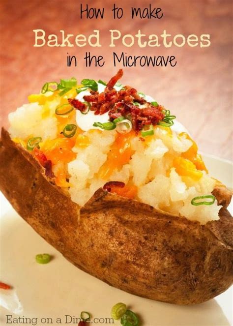 Easy to make Microwave Baked Potatoes   Eating on a Dime