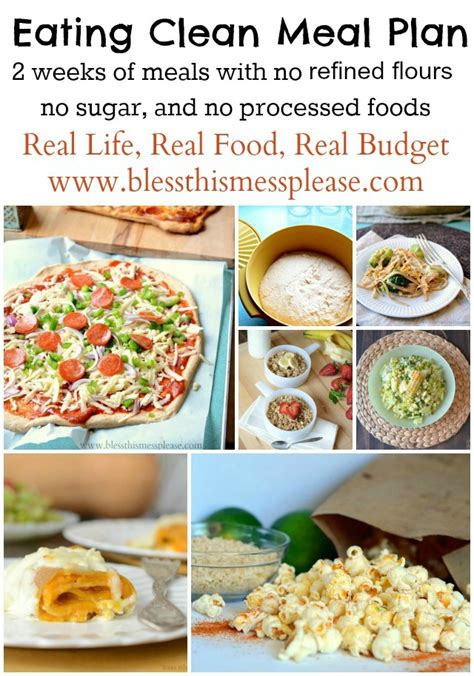 Eating Clean Meal Plan: Spring/Summer Menu   Bless This Mess