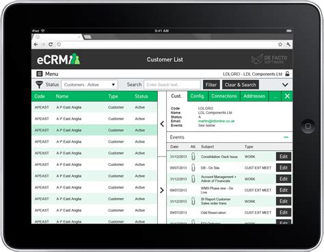 eCRM Software | Web CRM from De Facto | Cloud based CRM ...
