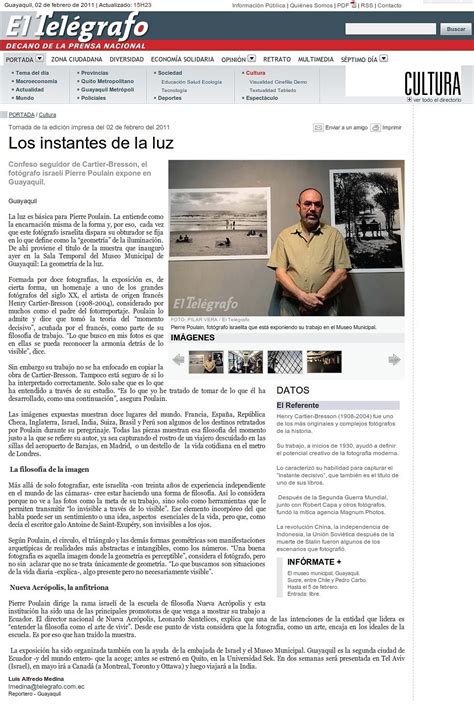 ECUADOR – Newspaper “El Telegrafo” – Guayaquil ‹ Pierre ...