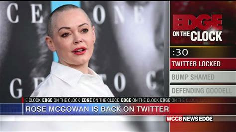 EDGE On The Clock: Rose McGowan Returns To Twitter   WCCB ...