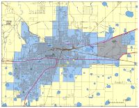 Editable Amarillo, TX City Map   Illustrator / PDF ...
