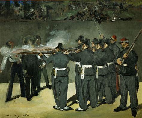 Édouard Manet | Oil Sketch for the Execution of Emperor ...