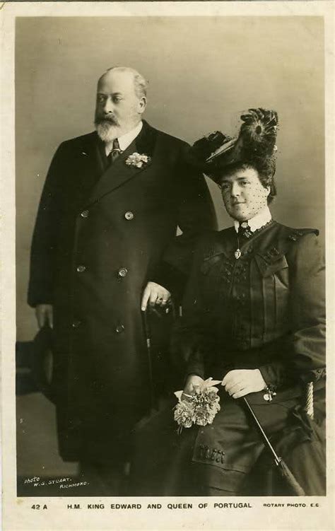 Eduardo VII do Reino Unido e a Rainha D.Amélia  1907    A ...