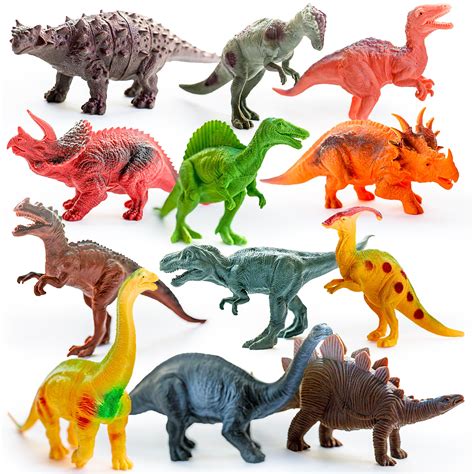 EDUCATIONAL Dinosaurs Action Figures For Kids Plastic Toys ...