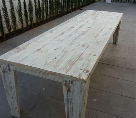 Edwin Ruijter | Mesa de madera reciclada en whitewash para ...