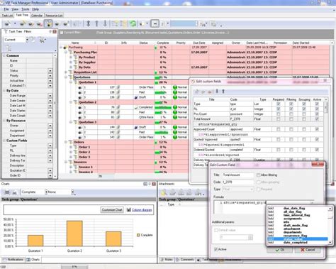 Efficiency calculation software for defining and operating ...
