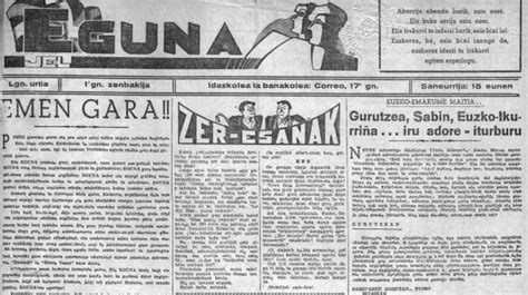 Eguna, euskarazko lehen egunkaria ezagutuz 80 ...