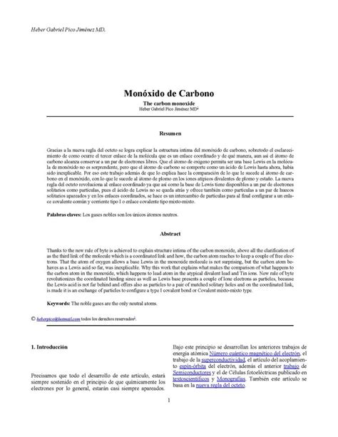 ejemplo de carbono mon 243 xido de carbono monografias com
