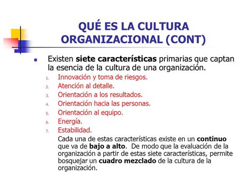 ejemplo de cultura organizacional la cultura ...