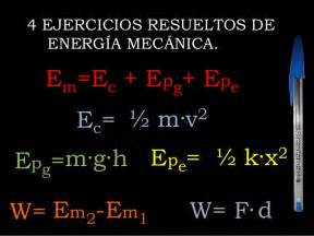 Ejercicios de Energía Mecánica resueltos