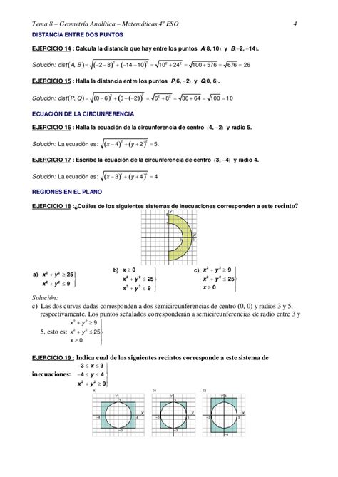 Ejercicios resueltos de geometria