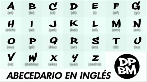 El Abecedario en Inglés | The alphabet   YouTube