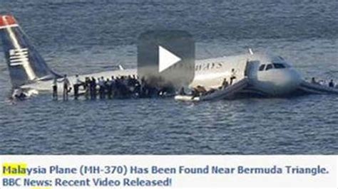 El avión de Malasia fue hallado en el Triángulo de las ...