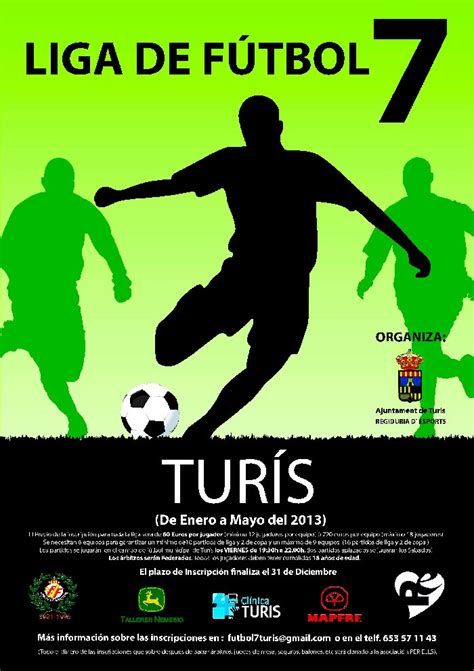 El Ayuntamiento de Turís organiza una liga de Futbol 7 ...