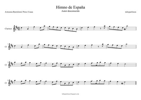 El blog del clarinete: Himno nacional de españa