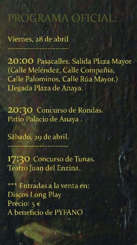 El Certamen de Tunas  Ciudad de Salamanca , es un certamen ...