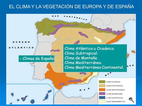 EL CLIMA Y LA VEGETACIÓN DE EUROPA Y DE ESPAÑA   ppt video ...