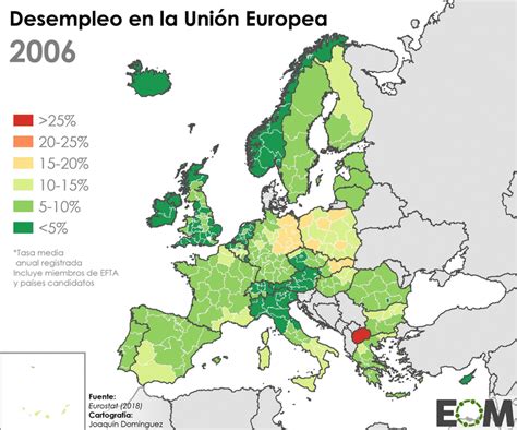 El desempleo en la Unión Europea durante la crisis   Mapas ...