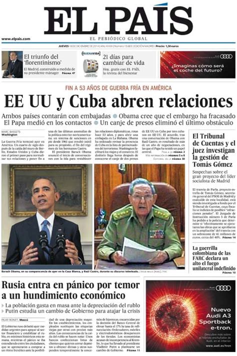 El deshielo entre Cuba y EEUU: Resumen del Año 2014 con EL ...