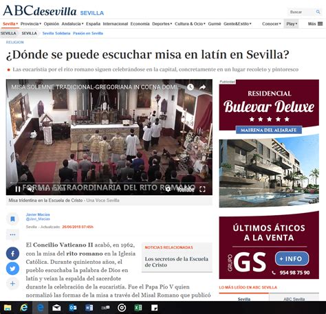 EL DIARIO ABC DE SEVILLA SE HACE ECO DE LA CELEBRACIÓN DE ...