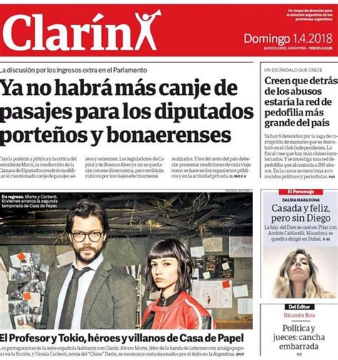 El diario argentino Clarín destaca en portada a La Casa de ...