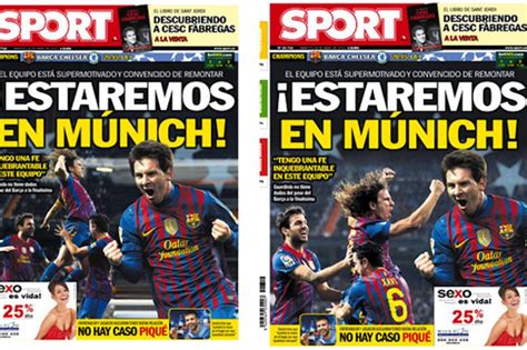 El diario  Sport  cambio su portada del Barça   Taringa!