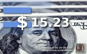 El dólar abre sin cambios a $ 15,23 | Cotización Dólar