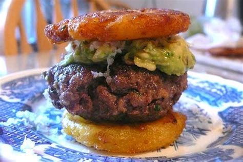 El Hamburger: Guacamole Burger Sliders with Tostones ...
