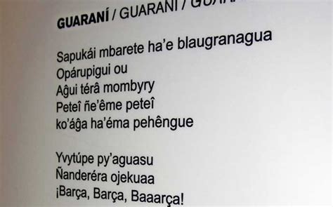 El himno del FC Barcelona ya está en guaraní