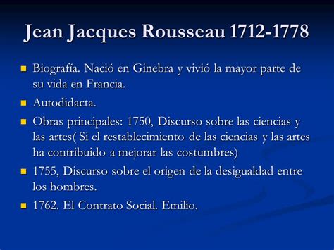 El Iluminismo y el pensamiento de Jean Jacques Rousseau ...