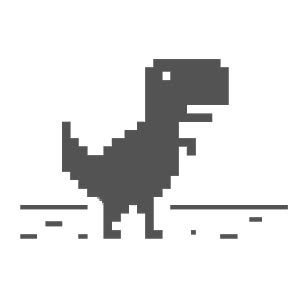 El juego del dinosaurio de Chrome incluso teniendo ...