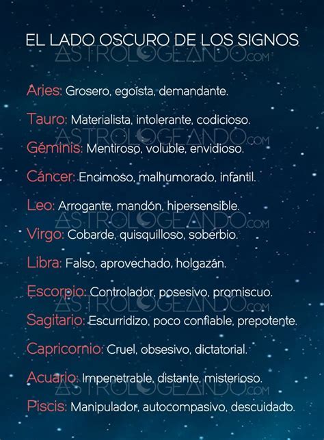 El lado oscuro de los signos | Zodiac, Aries and Horoscopes