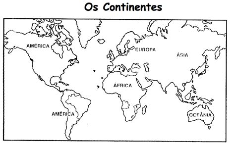 El mapa mundi y sus continentes sin pintar   Imagui