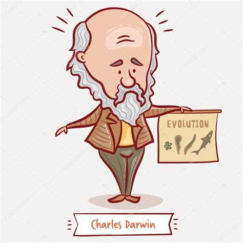 El naturalista y geólogo Charles Darwin — Vector de stock ...