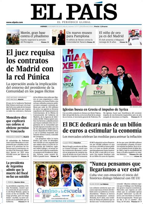 El Pais  23/01/2015    La Prensa Diaria