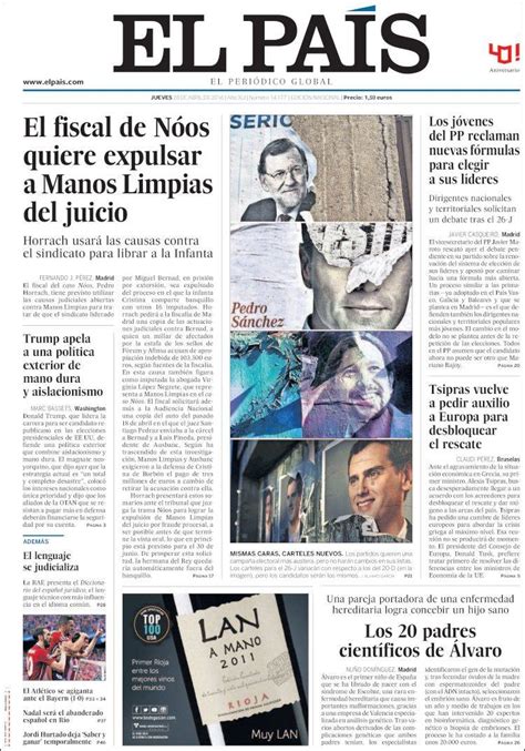El Pais  28/04/2016    La Prensa Diaria