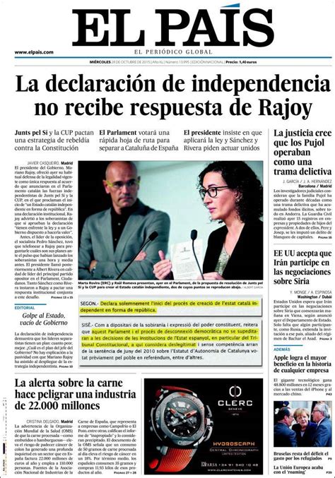 El Pais  28/10/2015    La Prensa Diaria