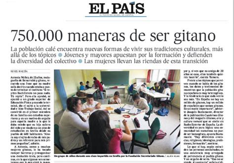 El País dedica un amplio reportaje a hablar de la ...